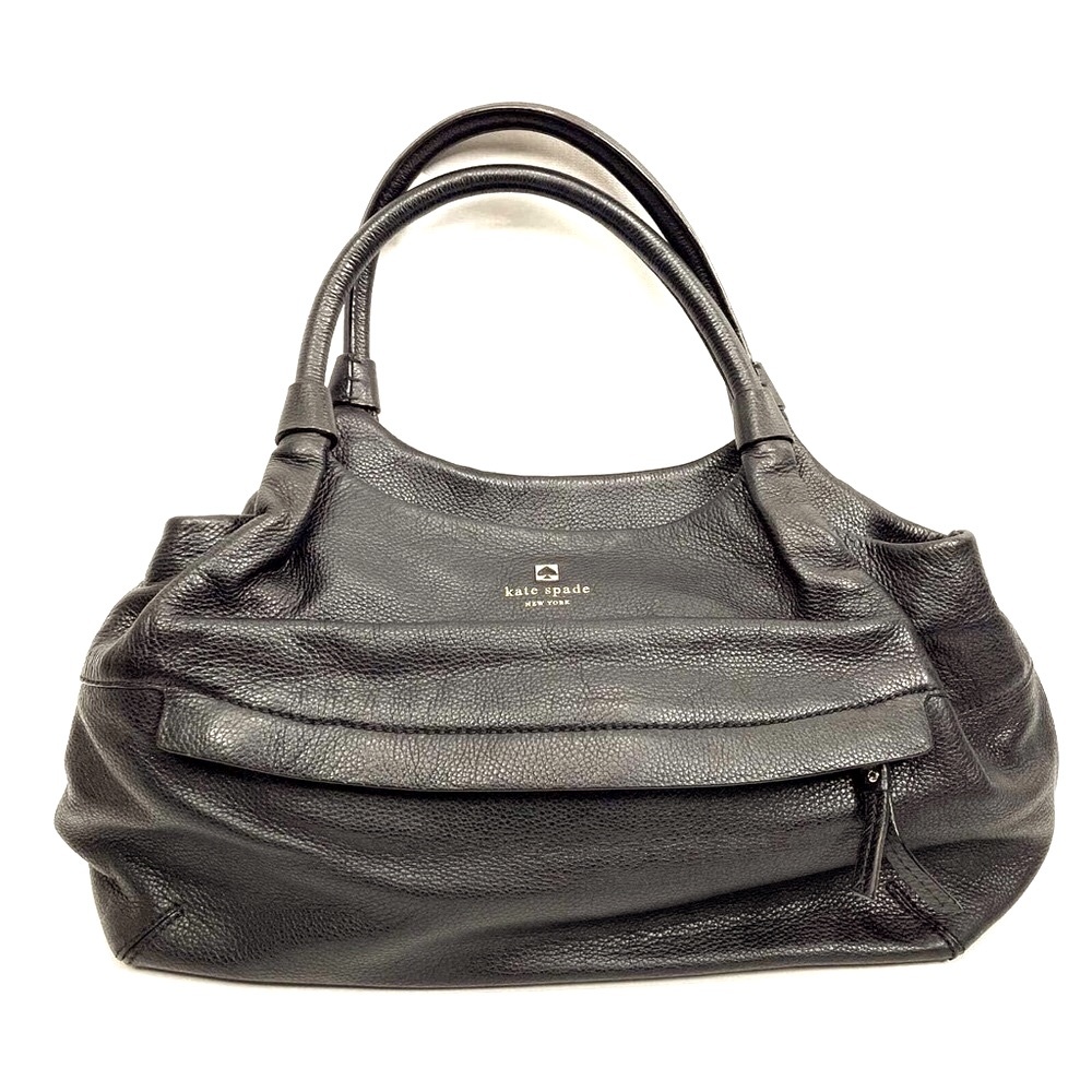 Vintage kate spade Grant Park Stevie Black Leather Hobo Shoulder Bag